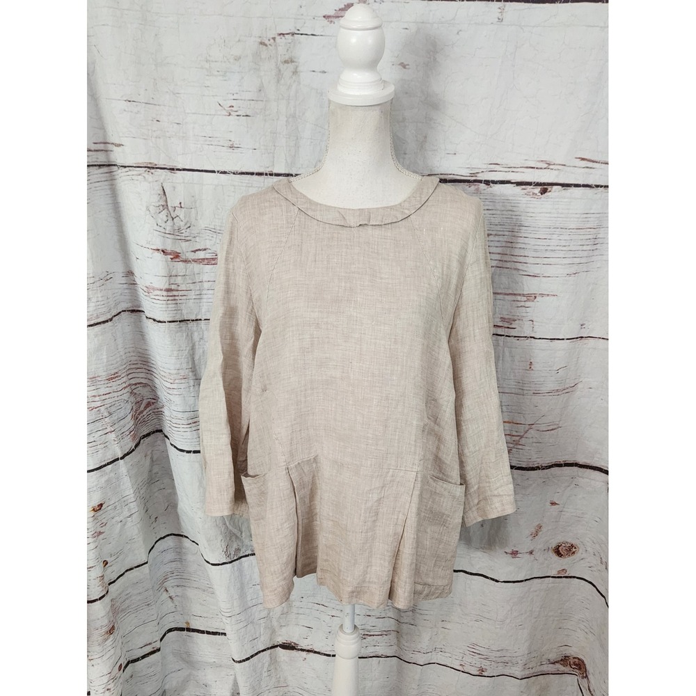 Yuvita Linen‎ Lagenlook Tunic Size XS